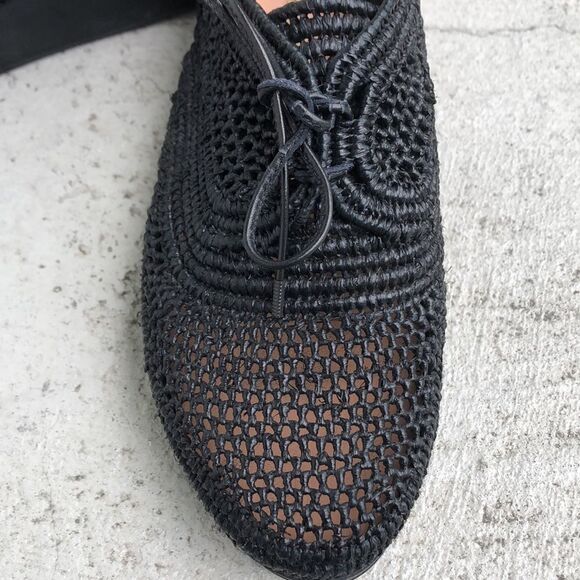 Robert Clergerie Vicole Raffie Wedges - Picture 7 of 9